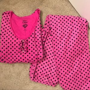 Betsey Johnson Fleece Pajama Set!